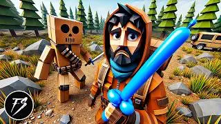NEW Low Poly Survival With STRANGE Weapons...