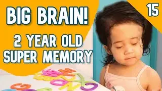 2 Year Old Kid with Super Memory Guesses All Alphabet Toy Colors