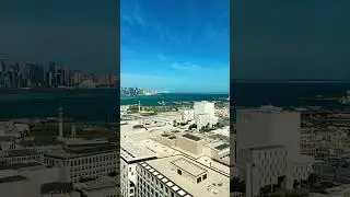 Doha skyline from Sora, Park Hyatt Doha #Qatar #shorts