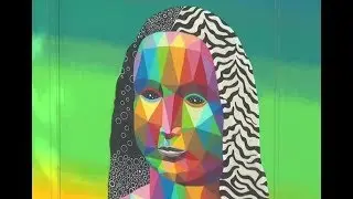 Artist creates a multi-cultural Mona Lisa mural