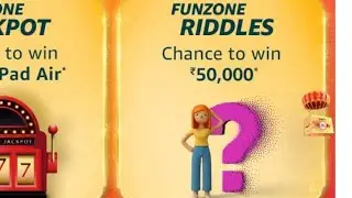 Amazon FunZone Riddles Quiz Answers Today | 23 October 2021 | Daily QuizTime