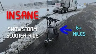 Insane Interstate Electric Scooter Commute in NYC during the snowstorm!