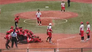 女子ソフトボール　上野由岐子とアボット壮絶なエース対決　トヨタ自動車VSビックカメラ