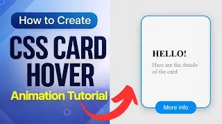 How to Create a Modern Card Hover Animation Using HTML & CSS
