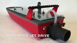 High-speed non-LEGO boat powered by 3D-printed jet-drive