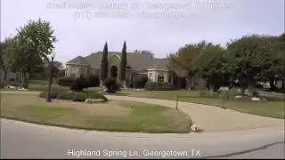 Highland Spring Ln, Woods n Westlake Subdivisions, Georgetown TX Street Tour