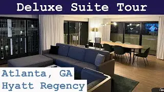 Hotel Room Tour: Deluxe Suite! | Hyatt Regency | Atlanta, GA
