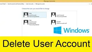 How to Delete User Accounts on Microsoft Windows 8 or 8.1?