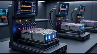 Making DDR5 Memory, ideal for tech documentaries, factory ASMR, and YouTube-style production videos.