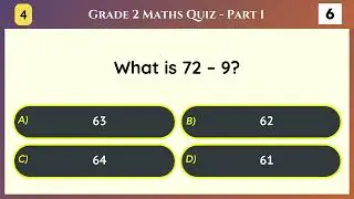 Grade 2 Maths Quiz Part 1 of 10 | 10 Fun & Easy MCQs for Kids | Math Practice & Learning Quiz
