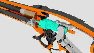 Lancaster Two Barrel (Howdah) Pistol Animation