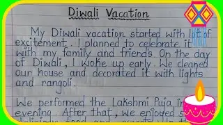 essay on diwali vacation | diwali vacation essay | essay | essay writing