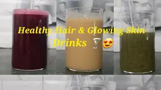 Beauty Drink for Healthy hair, Anti aging #healthydrink #glowingskin #selfcare #fypシ  #viralvideo