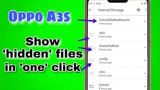 How to show hidden files on Oppo A3s|#OppoA3s| Interesting Tips