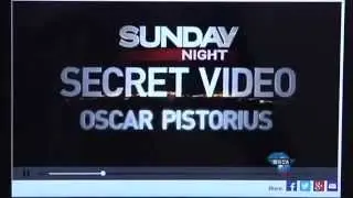 Footage of Pistorius re-enacting shooting surfaces