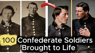 The Civil War in Color | 100 Confederate Faces Restored from History