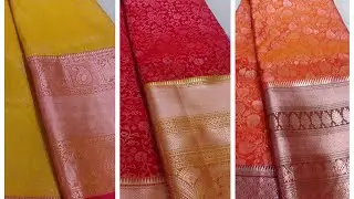 Semi kanchipattu sarees #whatsapp 8500034646💝💝💝#1250rs freeshipping
