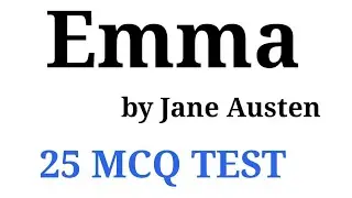 #PSEB21।। EMMA BY JANE AUSTEN|| Punjab cadre master English preparation 2020|| MCQ PRACTICE SET