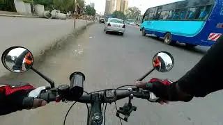 This Weather Has Moods | Nairobi Kenya CBD Bike Ride Commute Bicycle POV Unirox Cycling