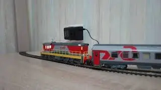 ЧМЭ3 и пассажирский вагон ржд , LS Models 1:87
