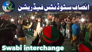 Insaf student Federation at Swabi interchange