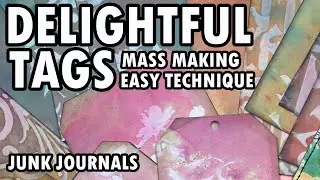TRULY BEAUTIFUL TAGS: Using Modeling Paste and Oxide Inks | Tutorial