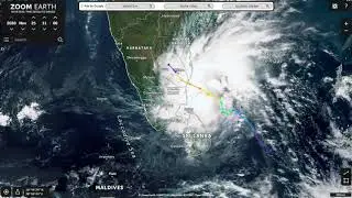 The Path of NIVAR Cyclone | Satellite Timelapse | Zoom Earth | 2020 Nov 21-26