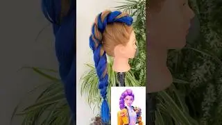 Kpop demon Hunters braid hairstyle for beginners💕#Rumi #kpopdemonhunters #Hairstyle #shorts