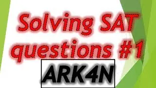 Solving SAT word problem #1