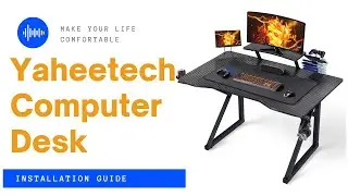 Yaheetech 44 Inches W Gaming Desk Installation Guide #computerdesk