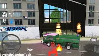 Classic Green Rescue Truck 🚒🔥Fire Truck Fire Engine Simulator Mobile Gameplay (Android, iOS) FHD