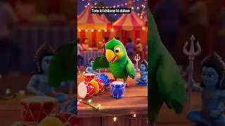 Shivratri Mela Mein Tota Ki Dukan 🦜 | animation Moral Story | Hindi Short #story #short #animation