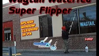 wagtail waterfed flipper with pure water splash window cleaning