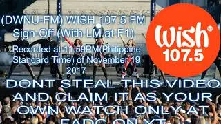 (DWNU-FM) WISH 107.5 Sign Off