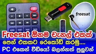How to record Freesat Tv channels to pen drive | ඕනම චැනල් එකක් පෙන් එකට රෙකෝඩ් කරමු