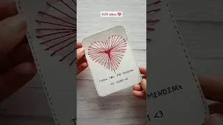 DIY cute love card 👈🏻🥰🫶🏻 | Diy handmade card don't miss the end 💖 #shorts #ytshort #craft #gift