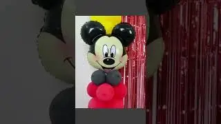 Micky Mouse Theme Birthday Decoration Ideas&hellip;watch on YouTube..mass art & craft