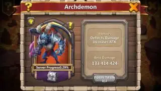 Castle Clash: Archdemon FULL 3 Minute Runs Guide (EASY)