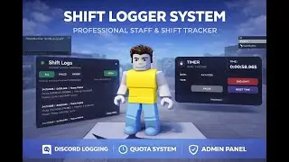 Roblox Studio Shift Logger System &ndash; Staff Tracking, Logs & Discord Webhooks