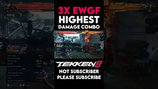 Reina 3X EWGf Highest Damage Combo patch 1.07 #tekken8 #reina