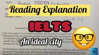 IELTS Reading Explanation |An ideal city Book-18 Answer Tips&Tricks #ielts#ieltspreparation #reading