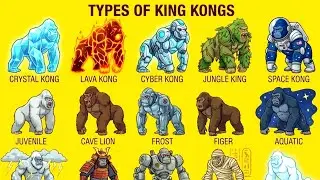 Types of King Kong 🔥 Explained | All Variants  And Powers