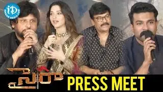 Sye Raa Narasimha Reddy Teaser Launch And Press Meet|| Chiranjeevi || Ram Charan || Amitabh Bachchan