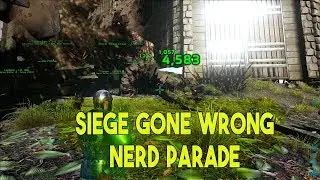 Ark Survival Evolved - ROCK GOLEM SIEGE GONE WRONG ON NERD PARADE (EP4) PART 1