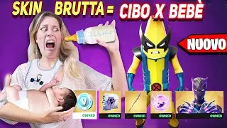 SKIN BRUTTA = CIBO x NEONATI 🤮 Reaction  NUOVO PASS battaglia Fortnite