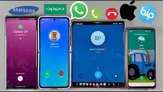 Incoming Call Samsung Galaxy Z Flip 5 Telegram vs WhatsApp vs Google Duo vs BiP Messenger