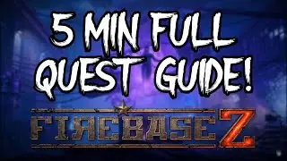 FIREBASE Z EASTER EGG QUEST FAST GUIDE - 100% CORRECT STEPS! (Black Ops Cold War Zombies Tutorial)