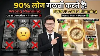 Ghar Ka Perfect Vastu Plan ✅ | Kitchen, Bedroom, Puja Room Direction Guide I Civil Gyanpeeth