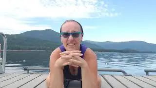 Yoga by the lake