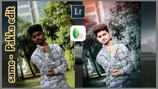 How to Change backgound Colour | Lightroom + snepseed | Same Pakka editz | 7 | zain editz